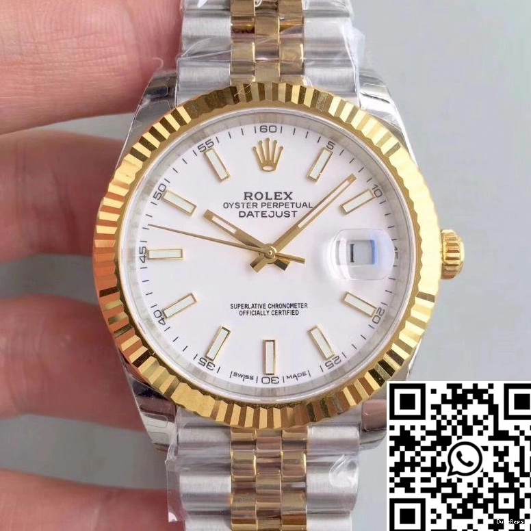 EW White Datejust M126333-0016 Factory Rolex Dial 0213
